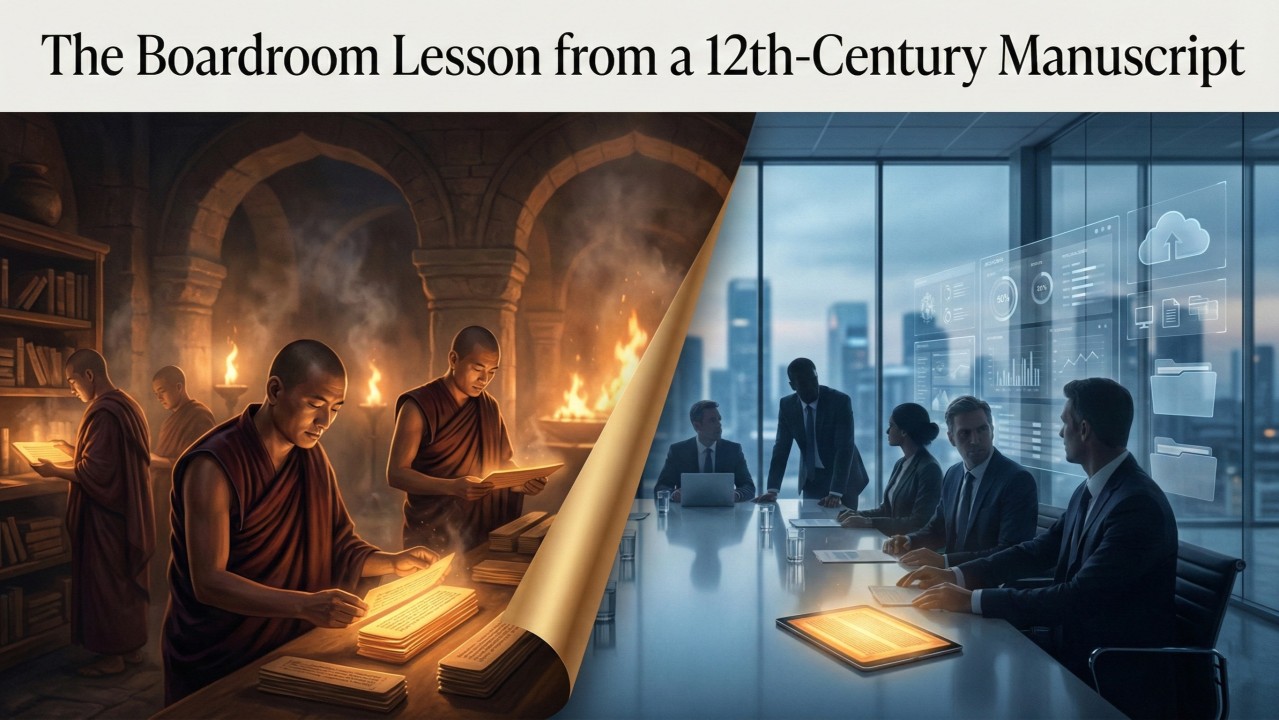 The Boardroom Lesson from 12th-Century Manuscript Preservation